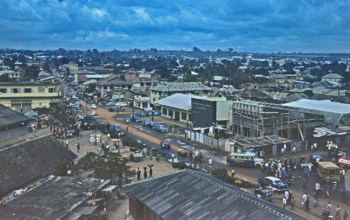 From the Watertower, looking up New Market Road, 1962